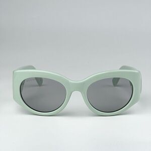 NEW Gucci GG1544S 003 Green Grey Unisex Oval Sunglasses GG 1544S